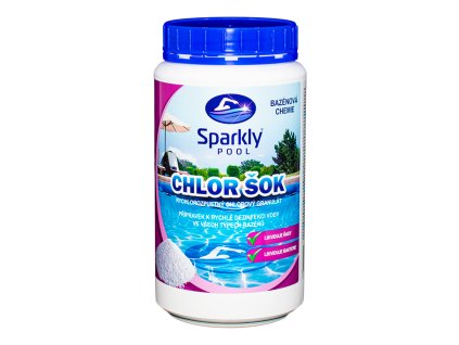 Chlor šok 1 kg - SPARKLY POOL