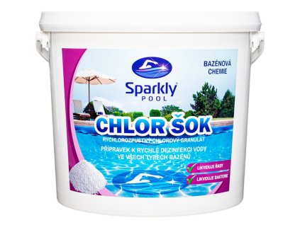 Chlor šok 5 kg - SPARKLY POOL