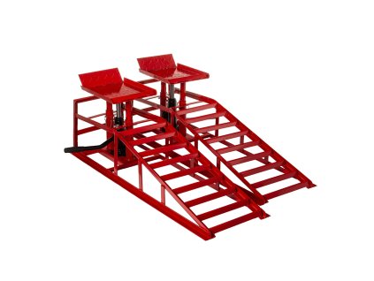 Nájezdová rampa s hydraulickým zvedákem 2 t, sada 2 ks - MAR-POL