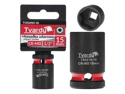 Rázová nástrčná hlavice 1/2", 15 mm, CrMo - TVARDY
