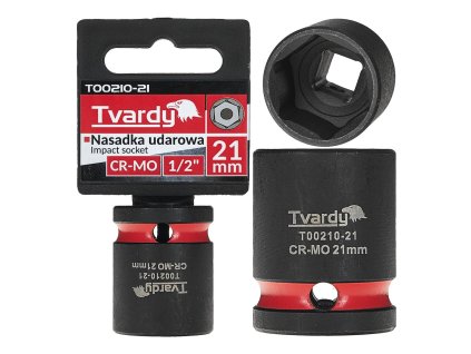 Rázová nástrčná hlavice 1/2", 21 mm, CrMo - TVARDY
