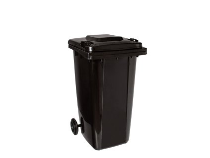 Popelnice 240 l, plastová černá - MAR-POL