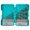 Sada vrtáků do kovu 1-12 mm, 15 ks, HSS TOTAL