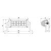 LED rampa, přídavné světlo, 273mm