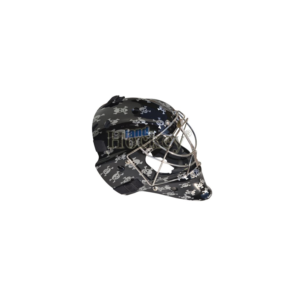 Brankařská maska Raptor-X černá s lebkou