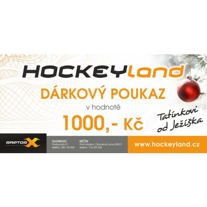Dárkový poukaz pro nákup na Hockeyland.cz