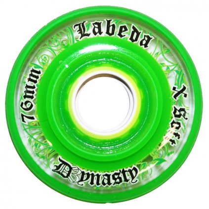 Kolečka do kolečkových bruslí Labeda Dynasty III X-Soft zelené