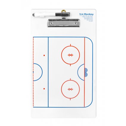 Trenérská tabule RAPTOR-X Hockey Tactic Board 24cm x 40cm s klip