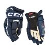 Rukavice CCM Jetspeed FT6 PRO navy bílé hlavní pohled