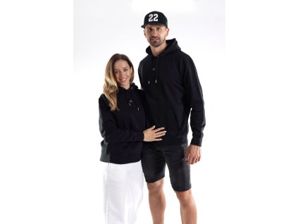 Černá mikina s kapucí | unisex