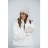 krémový set čepice rukavice (15)