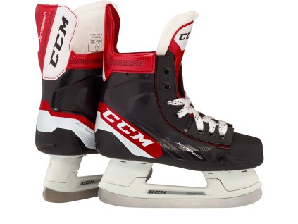 Brusle CCM Jetspeed Youth (Barva Červená, Velikost bruslí 10, Šířka bruslí Regular)