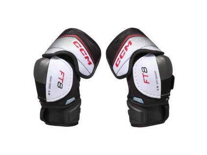 Lokty CCM Jetspeed FT8 Senior (Barva Černá/bílá, Velikost ​​S)