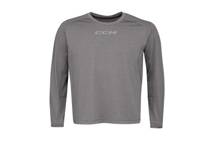 Triko CCM Loose fit s dlouhým rukávem Senior (Barva Šedá, Velikost ​​​​L)