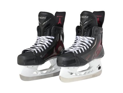 Brusle CCM Jetspeed FT890 Intermedium (Barva Černá/červená, Velikost bruslí 4, Šířka bruslí Regular)
