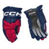 Rukavice CCM Jetspeed FT8 Junior tmavě modrá/bílá (Velikost rukavic 10)