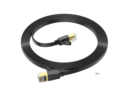 Plochý síťový kabel 3m (150ks/krt)
