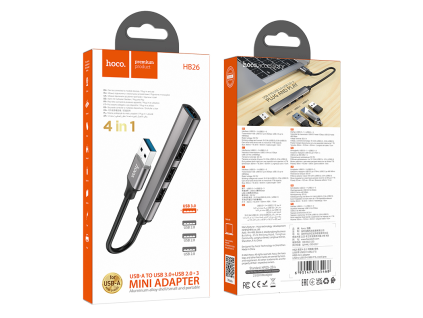 4v1 USB HUB na USB3.0+USB2.0*3 (180ks/krt)