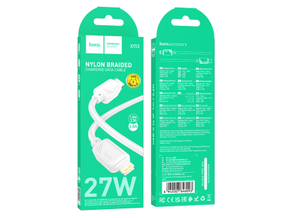 Beneficio PD nabíjecí datový kabel 1m Lightning USB BÍLÝ (310ks/krt)