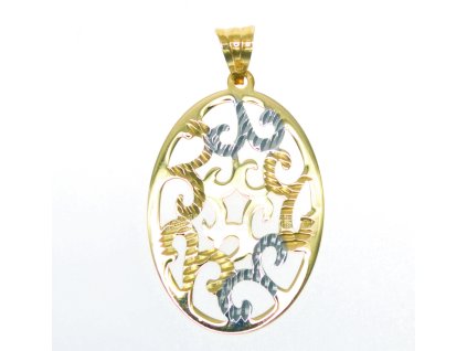 zlatý přívěšek ovál OLI1701002187393