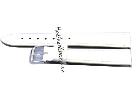 Kožený řemínek bílý lesklý 19612.09.16 Délka: L, Šířka: