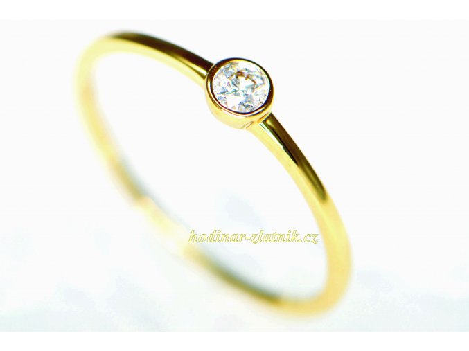 dámský prsten ze žlutého zlata ALV20200337SA