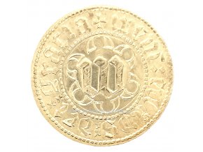 zlatá mince Dukát Václava IV. replika