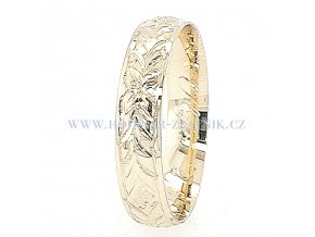 Snubní prsten ze žlutého zlata 2222202017400