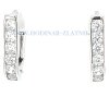 naušnice  z bílého zlata a zirkony  OLI0811217431015