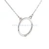 dámský náhrdelník z bílého zlata 21CK28 0,01ct H/Si2