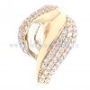 dámský prsten ze žlutého zlata se Zirkony OLI21010015210485