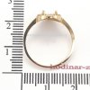 dámský prsten ze žlutého zlata se zirkony a opálem OLI21010015210485