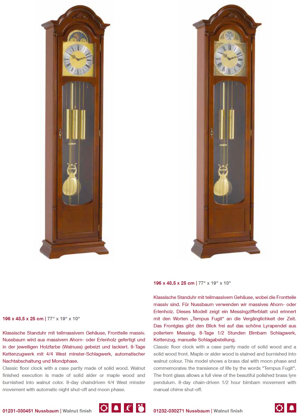 Hermle Standuhr 01231-030451 