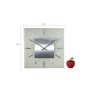 NEXTIME - "Stripe Square Radio Controlled" Nástěnné hodiny rádiem řízené
