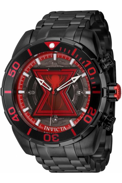 Invicta Marvel Black Widow Quartz 50mm 43058 Limited Edition 4000pcs  + Dárková sada v hodnotě 2000 Kč ZDARMA