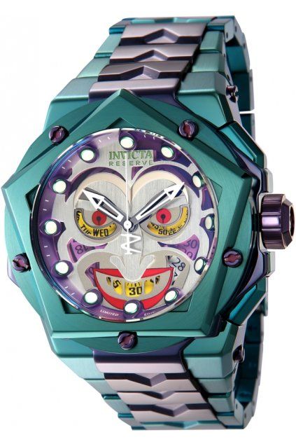 invicta dc comics quartz 54mm 44461 joker limited edition 4000pcs 243427 338375