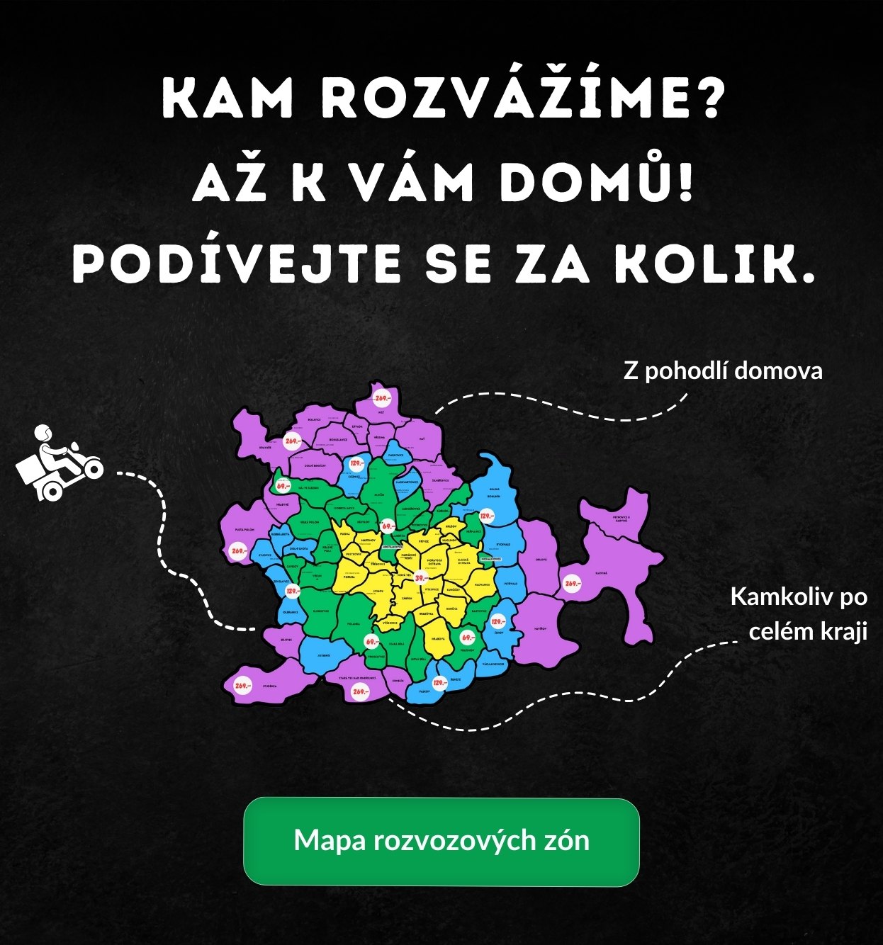 Mapa rozvozu