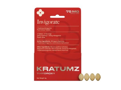 Kratumz 7-OH kapsle Invigorate - 75mg