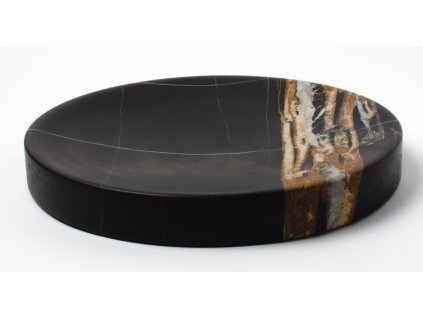 PAUM003SN  Marble Sahara noir 27cm