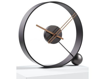 EN09 - Endless lacquered black/walnut 32cm