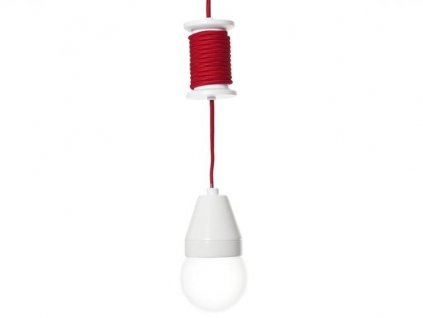 Pendant lamp Spool red cable