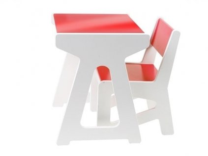 Desk set mini MDF red