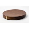 PAUMOO1-S  Natural solid walnut, Brass structure 27cm
