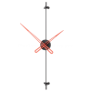 AX6005 Axle black-red 60cm