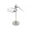 Table lamp Notary chrome frost white glass