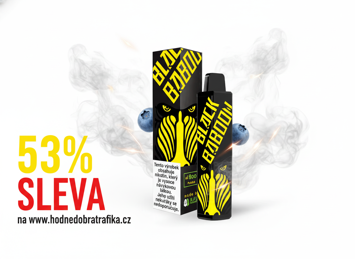 Objevte Black Baboon e-cigarety se slevou 53 %