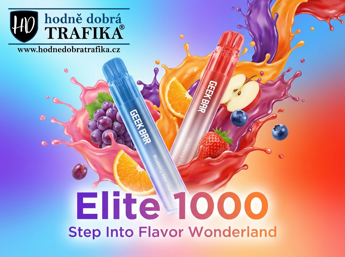 Objevte nové jednorázové elektronické cigarety GEEK BAR Elite 1000
