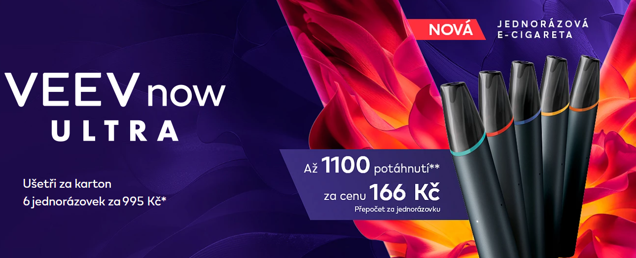 Ušetři za karton VEEV now ULTRA na www.hodnedobratrafika.cz