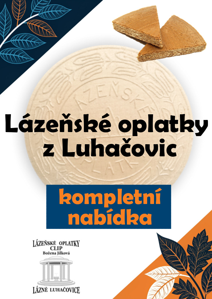 Lázeňské oplatky z Luhačovic