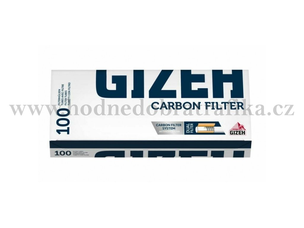 cigaretove dutinky carbon filter gizeh 100 ks